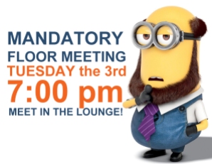 Minion Floor Meeting Poster